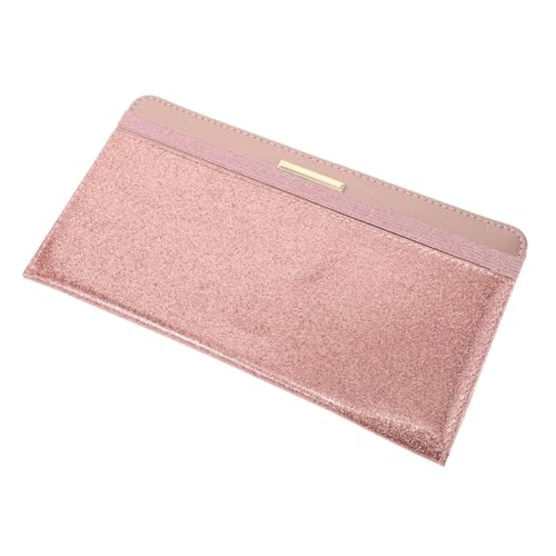 Beaupretty PU Reisepass Wallet mit Großem Stauraum für Karten Währung Praktischer Organizer für Reiseunterlagen Damen Geldbörse Roségold Leicht Tragbar Zuverlässiger für Wichtige Dokumente von Beaupretty