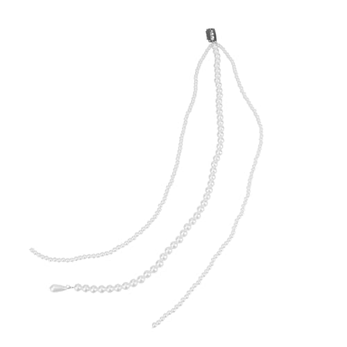 Beaupretty Perlen Haarklammer Lang mit Perlenschnur Handgefertigt Eleganter Haarschmuck für Damen Mädchen Modisch und Langlebig für Verschiedene Anlässe von Beaupretty