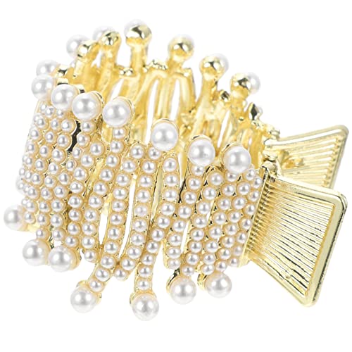 Beaupretty Perlen Haarklammer für Dickes Haar Eleganter Haarkralle Clip Sicherer Leichter Haarhalter für Frauen und Mädchen Vielseitig für Alltag Party Schule und Urlaub Geeignet von Beaupretty