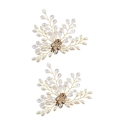 Beaupretty Perlen Schuhclips Brautschuh Schmuck Zarte Schuhbuckles für Hochzeit Vielseitige Damenschuh Dekoration Einfach Anzubringen Geeignet für Flache Schuhe Stiefel Sandalen und High von Beaupretty