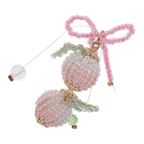 Beaupretty Perlen-schleifenanhänger Pfirsichform Charms Haarschmuck Haarspangen Ohrringe Zubehör Für Frauen Diy Haarschmuckherstellung von Beaupretty