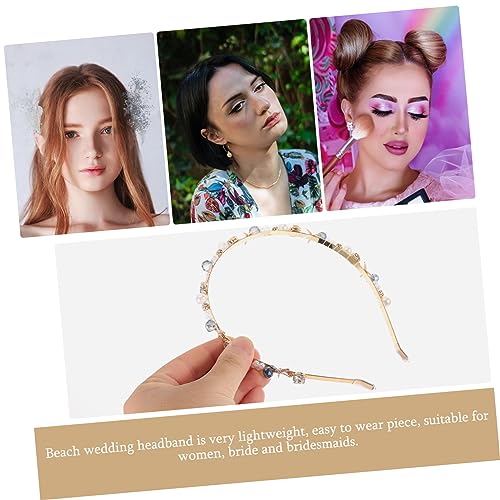 Beaupretty Perlen und Haarreif mit Meerjungfrauen Eleganter Brautschmuck für Strandhochzeiten Zarter Damen Stirnband für Festliche Anlässe und Fotoshootings von Beaupretty