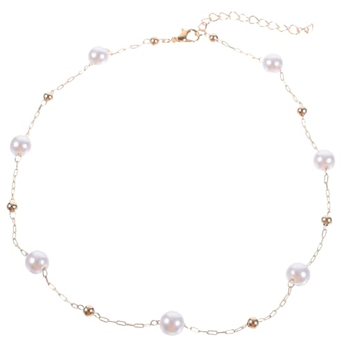 Beaupretty Perlenkette Für Damen Perlenketten Aus Hochwertigem Material Damenhalskette Mit Perlenverzierung Halsschmuck Für Party Und Alltag von Beaupretty
