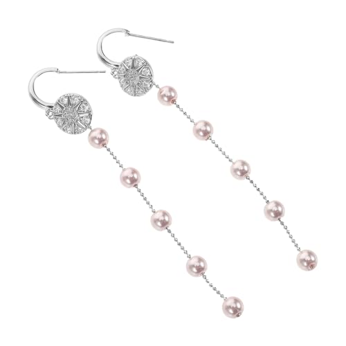Beaupretty Perlenohrringe Französischer Stil mit Stern Anhänger Langem Tassel Design Modisch für Braut Strand Party und Alltag Vielseitig Kombinierbar Komfortabel und Stilvoll von Beaupretty