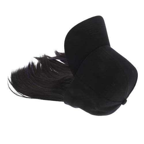 Beaupretty Perücke Integrierter Hut Verrückter Hut Hutperücken Für Weiße Frauen Hutperücken Für Schwarze Frauen Baseballkappen Mit Haaren Befestigt Baseballmütze Frauenhut Hochtemperaturdraht von Beaupretty