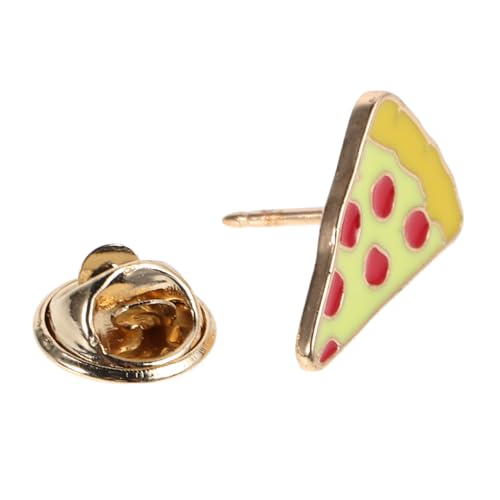 Beaupretty Pizza -Brosche Stifte für Taschen Pizza -Form -Etikett Pin Kinderbrosche Cartoon-Kleidungsbrosche gefälschte Food Label Pin Pizzastift Zinklegierung Yellow von Beaupretty