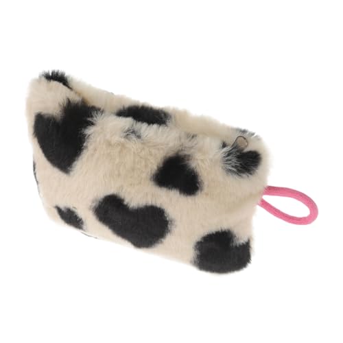 Beaupretty Portable Kosmetiktasche Für Frauen Lustiger Plüsch-Geldbeutel Im Herz-Design Für Lippenstifte Und Kleingeld Für Reisen Und Alltag Stilvolle Aufbewahrung Für Kosmetikprodukte von Beaupretty