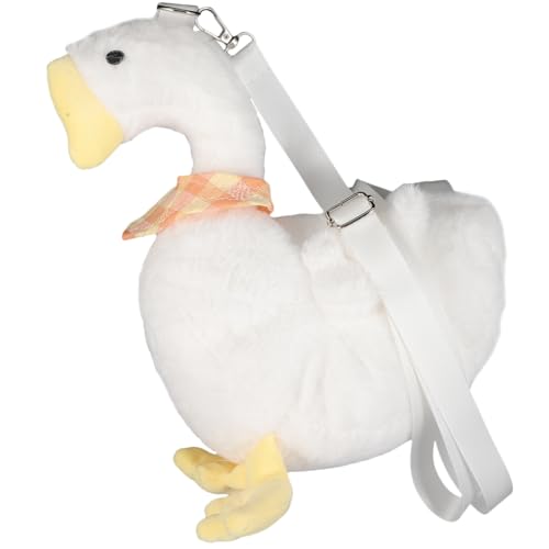 Beaupretty Plüsch Crossbody Tasche Damen Cartoon Ente Kleine Umhängetasche Verstellbar Leichter Schulterbeutel Outdoor Handy Geldbörse Modisch für Alltag Reisen von Beaupretty