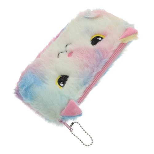 Beaupretty Plüsch Federmäppchen Katze Weicher Kompakter Stiftetui und Münzbeutel Multifunktionale Schreibwaren Tasche für Mädchen Platzsparend und von Beaupretty