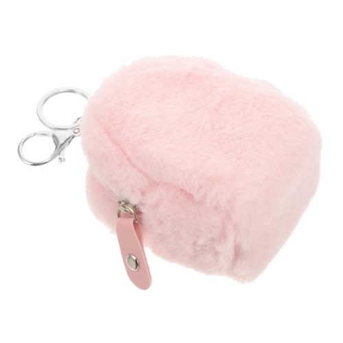 Beaupretty Plüsch Geldbörse Beutel Schlüssel Mini Mädchen wechseln die Handtasche Mädchen Tasche Geldbörse für Mädchen süße Tasche Brieftasche süß neuartige Geldbörse Rosa von Beaupretty