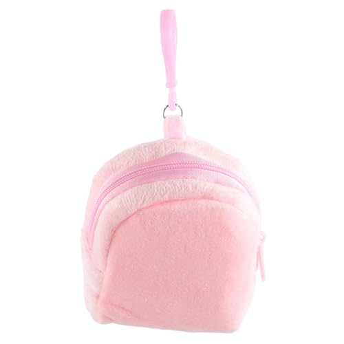 Beaupretty Plüsch Geldbörse für Mädchen Kleine Niedliche Tasche aus Weichem Plüsch Kompakt und Leicht Tragbares Täschchen mit Schlüsselanhänger für Unterwegs Modisches Accessoire von Beaupretty