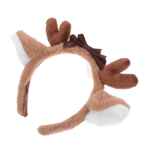 Beaupretty Plüsch Haarband Mit Rentierohren Dekoratives Stirnband Für Mädchen Cosplay Accessoire Bequemes Haarschmuck Für Partys Valentinstag Weihnachten Und Halloween von Beaupretty