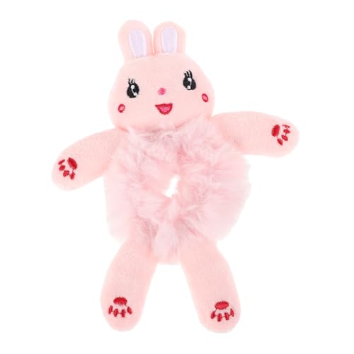 Beaupretty Plüsch Hasen Haargummi Elastisches Haarband mit Süßem Kaninchenmotiv Weiches Haarschmuck für Mädchen Fester Sitz Komfortabel für Duttfrisuren und Ponytails von Beaupretty