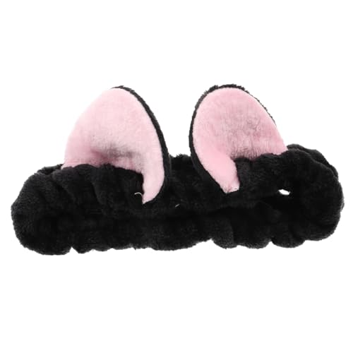 Beaupretty Plüsch Katzenohren Stirnband Elastisch Süßes Haarschmuck Damen Mädchen Alltag Make Up Waschgesicht Kopfbedeckung von Beaupretty