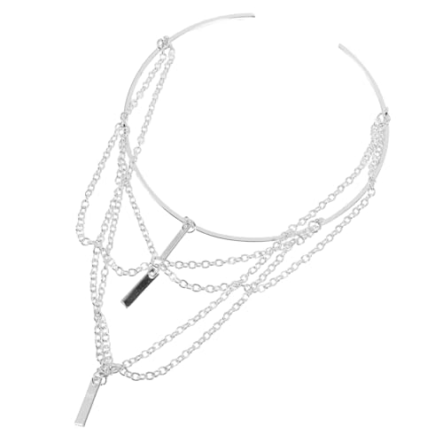 Beaupretty Punk Einstellbarer Silberner Ketten Armmanschette für Damen Offenes Armreif Schmuckstück Vielseitig und Langlebig als für Freundinnen und Familie von Beaupretty