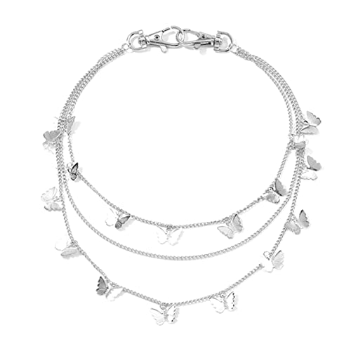 Beaupretty Taillenkette Aus Hochwertigem Metall Mit Karabinerverschlüssen Modischer Taillengürtel Als Hosenkette Taillenschmuck Für Damen Körperkette Zum Binden von Beaupretty