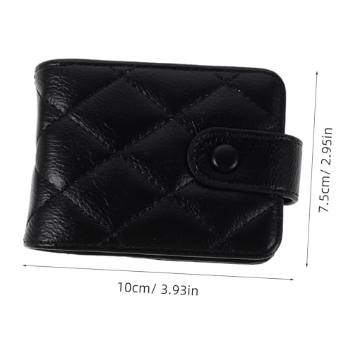 Beaupretty Quilted Lippenstift-etui mit Spiegel Damen Mini Kosmetiktasche aus PU Kleine Make-up-Aufbewahrungstasche Leicht und Strapazierfähig für Reise und Alltag Geeignet von Beaupretty