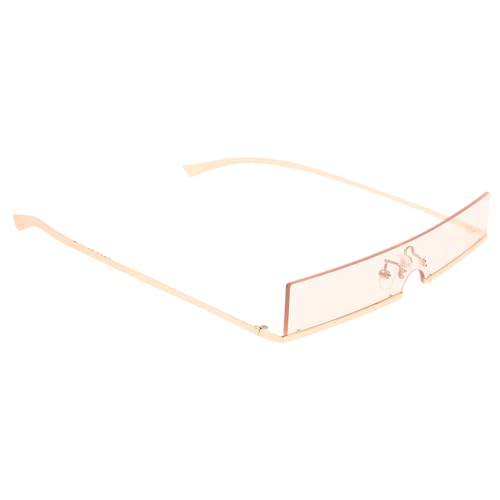 Beaupretty Randlose Rechteckige Damen Sonnenbrille mit Kleinem Rahmen Uv Schutz Leichte Modische Streetwear für Outdoor Aktivitäten Zufällige Farbe von Beaupretty