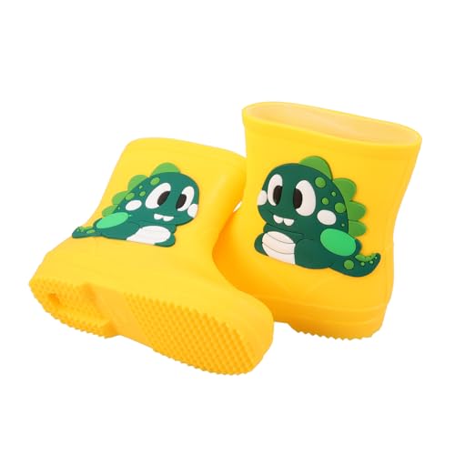 Beaupretty Regenstiefel Cartoon Gelb Rutschfest Leicht Zu Reinigen Für Jungen Mädchen Outdoor Regenschuhe von Beaupretty
