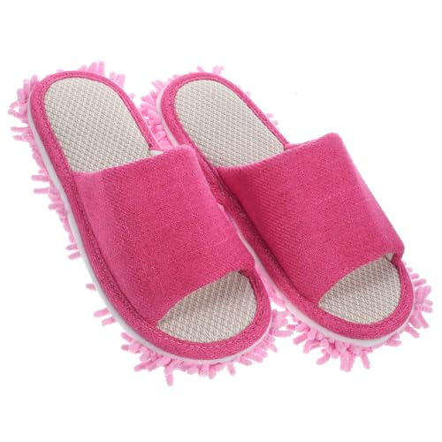 Beaupretty Reinigungs hausschuhe Damen Wiederverwendbare Bodenreinigungslatschen mit Abnehmbarer Waschbarer Sohle Leise für Wohnzimmer Küche Bad Schlafzimmer und Büro von Beaupretty