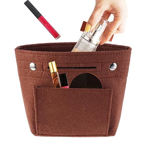 Beaupretty Reisekosmetiktaschen Für Damen Schminktasche Make-up-Organizer Damenhandtasche Tasche Mit Mehreren Taschen Kosmetiktasche Aus Filz Tasche in Tasche Tragbar Reisen von Beaupretty