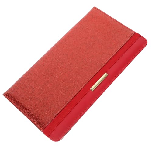 Beaupretty Reise Passhülle PU Multifunktionaler Organizer für Reisepässe Id Karten und Dokumente Praktischer und Tragbarer Passhalter für Damen und Herren Rot von Beaupretty