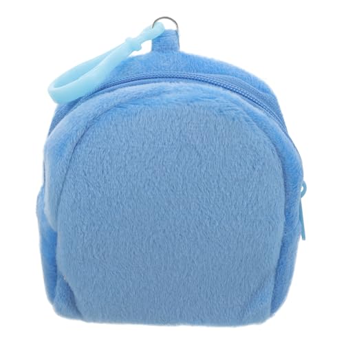 Beaupretty Niedlicher Plüsch Rucksack Schlüsselanhänger für Mädchen Weiche Geldbörse Tragbare Münztasche Organisator für Elektronik Bunte Farben von Beaupretty