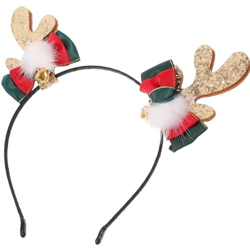 Beaupretty Haargummis Rentier-Stirnband für Mädchen rentier cosplay haarreif Haarschmuck haar zubehör Haarband Haargummi Festival-Haarbänder Weihnachtsdekoration Elch Geweih Haarnadel von Beaupretty