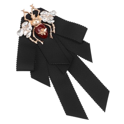 Beaupretty Retro Bienen Brosche für Damen Schwarze Stoff Schleife Eleganter Modeschmuck für Besondere Anlässe für Partys Hochzeiten und zu Feiertagen von Beaupretty
