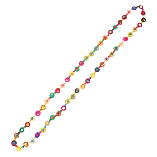 Beaupretty Kokosnuss-schal-halskette Im Retro-boho-stil Handgewebtes Schmuckstück Für Frauen Und Mädchen Geschenk Für Besondere Anlässe Und Alltagsmode Farbenfrohes Design von Beaupretty