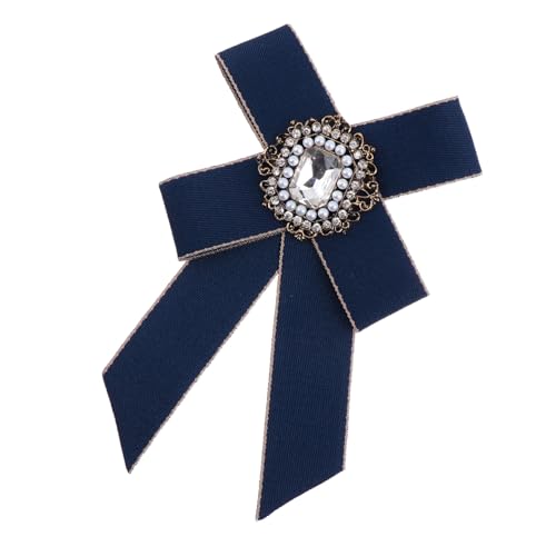 Beaupretty Retro Bow Tie Brosche für Damen Stilvolle Anstecknadel mit Strass Perfektes Accessoire für Kleidung Geeignet für Hochzeiten Partys und Alltag von Beaupretty