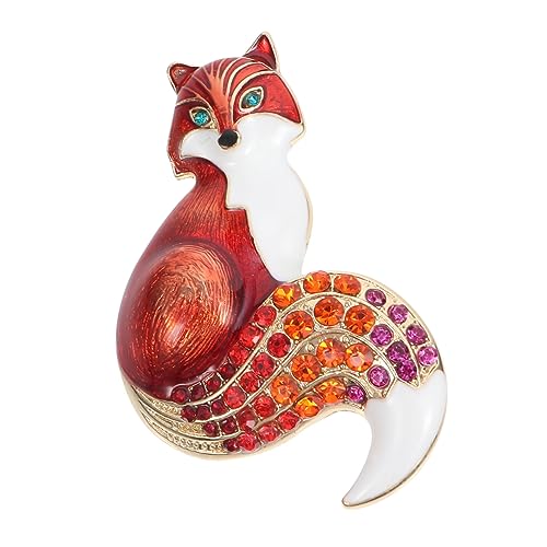 Beaupretty Retro Brosche mit Fuchs Design Legierung Leichte Anstecknadel für Kleidung Taschen Schals für Partys Feste und Alltagsmode von Beaupretty