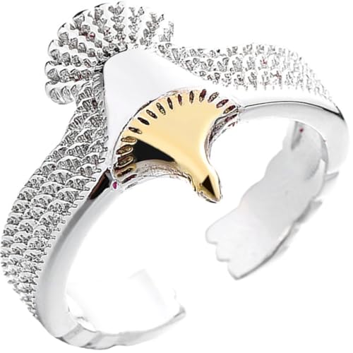 Beaupretty Retro Eagle Finger Ring für Frauen Verstellbarer Einzigartiger Damenring Langlebigem Modisches Schmuckstück für als Täglicher Fingerschmuck von Beaupretty