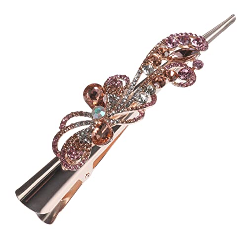 Beaupretty Haarspange Mit Strass Haarstyling-clips Haarspangen Aus Metall Für Damen Krokodilklemmen Für Haare Klauenclip Aus Metall Braut Strasssteine Koreanische Version von Beaupretty