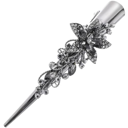 Beaupretty Retro Großer Metallischer Haarklammer mit Strasssteinen Fester Griff Dekoratives Haarschmuck für Frauen und Mädchen Eleganter Clip für Modische Frisuren und Festlichen Anlass von Beaupretty