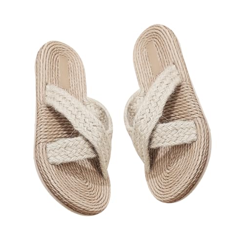Beaupretty Retro Japanische Hausschuhe aus Atmungsaktivem Rutschfestem Bastgeflecht Flache Sommer Sandalen mit Peep Toe Design Leichter Indoor Slipper für Damen und Herren Beaupretty Retro Japanische Hausschuhe aus Atmungsaktivem Rutschfestem Bastgeflecht Flache Sommer Sandalen mit Peep Toe Design Leichter Indoor Slipper für Damen und Herren von Beaupretty