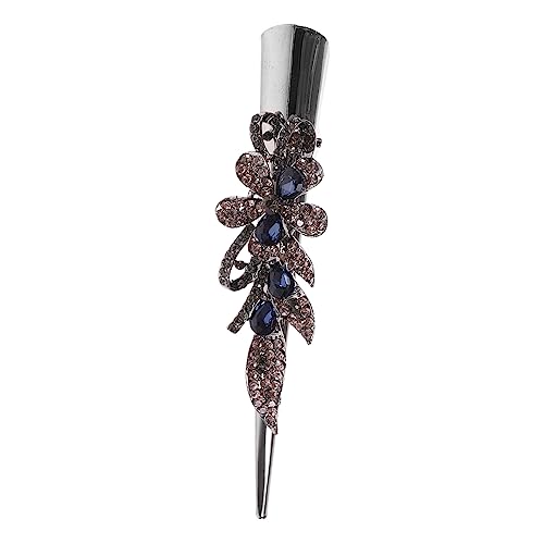 Beaupretty Retro Rhinestone Haarspange für Damen Eleganter Duckbill Haarclip mit Funkelnden Details für Haarschnitte und Make Up Passend für Haartypen von Beaupretty