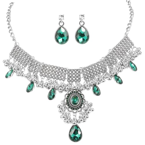 Beaupretty Retro Schmuckset Damen Perlen Halskette Ohrhänger Set mit Wasserfall Kristallen Party Halskette und Ohrringe für Festliche Anlässe Langlebig und Komfortabel zu Tragen Beaupretty Retro Schmuckset Damen Perlen Halskette Ohrhänger Set mit Wasserfall Kristallen Party Halskette und Ohrringe für Festliche Anlässe Langlebig und Komfortabel zu Tragen von Beaupretty