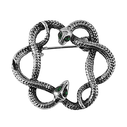 Beaupretty Retro Snake Brosche für Damen Kragennadel für Pullover Schals Kleider Vielseitiges Accessoire für Formelle Anlässe Perfektes von Beaupretty