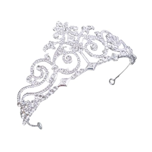 Beaupretty Rhinestone Braut Tiara mit Funkelnden Strasssteinen Hochzeits Haaraccessoire für Damen und Mädchen Komfortabel Langlebig Kopfschmuck für Hochzeit Feier Performance von Beaupretty