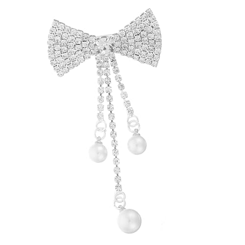 Beaupretty Rhinestone Brosche Schleife Anstecknadel Metallpin Langlebig Vielseitig für Strickjacke Mantel Kleid Schuhe Taschen Modisches Accessoire Geschenkidee Geburtstag Muttertag von Beaupretty