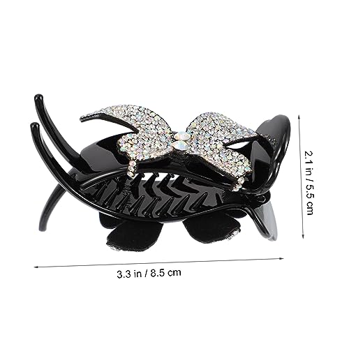 Beaupretty Rhinestone Haarklammer Schmetterling Haarschmuck Glänzend Rutschfest Für Dickes Mittleres Haar Mädchen Frisur Accessoire Weiß von Beaupretty