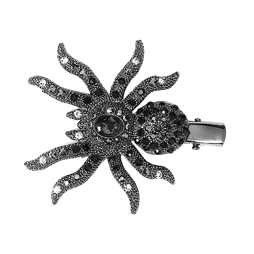 Beaupretty Rhinestone Spider Haarklammer Für Halloween-feiern Design Glitzernde Spinnen-haarspange Für Mädchen Und Mädchen Hochwertiges Material Langlebig Und von Beaupretty