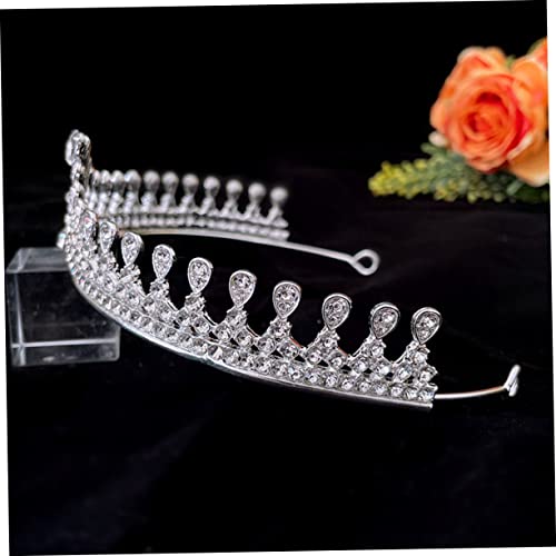 Beaupretty Rhinestone Tiara Haarschmuck für Mädchen Glitzernde Krone Braut Diadem für Hochzeit Party Fotografie Leichter Komfortabler Kopfschmuck von Beaupretty