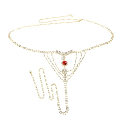 Beaupretty Rhinestone Unterwäsche Panties Kette Damen Körperkette für Tanz Festival Partys Glitzernde Strumpfband mit Hochwertiger Verarbeitung für Besondere Anlässe von Beaupretty