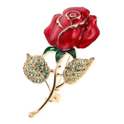 Beaupretty Rosenbrosche mit Funkelnden Strasssteinen Hochwertige Floral Design Anstecknadel für Damen für Hochzeiten Partys und Festliche Anlässe Vielseitiges Modisches Accessoire von Beaupretty