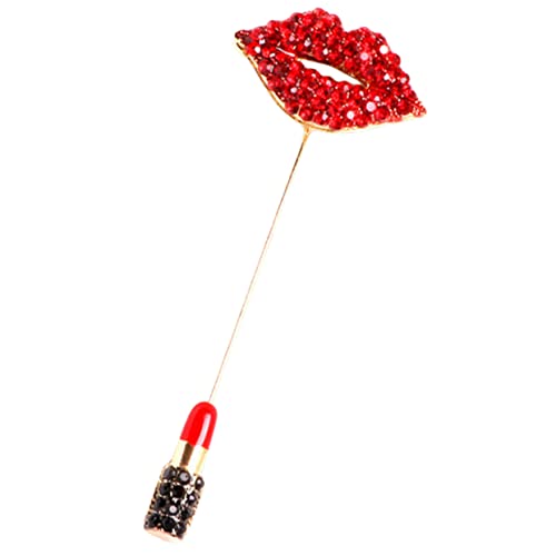 Beaupretty Roter Lippen-brooch Mit Strass Für Frauen Metall-pin Für Kleidung Hüte Schals Und Zubehör Für Geschenke Und Dekoration Beaupretty Roter Lippen-brooch Mit Strass Für Frauen Metall-pin Für Kleidung Hüte Schals Und Zubehör Für Geschenke Und Dekoration von Beaupretty