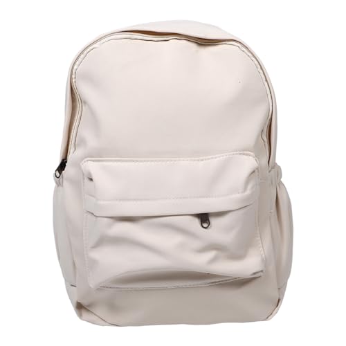 Beaupretty Rucksack Weiß Wasserdichter Schulrucksack Süßer Backpack mit Mehreren Fächern für Frauen für Schule Reisen von Beaupretty