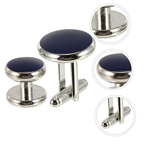 Beaupretty Runde Manschettenknöpfe Teilig Französischer Stil Herren Manschettenknöpfe Leicht Langlebig Modisch für Business und Alltag von Beaupretty