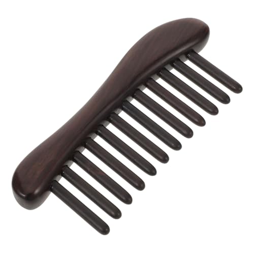 Beaupretty Sandelholz Massagekamm mit Breiten Zähnen für Kopfhautmassage und Entwirren Handgefertigter Holzkamm mit Glatter Oberfläche Inklusive Aufbewahrungstasche für Frauen und Männer mit von Beaupretty